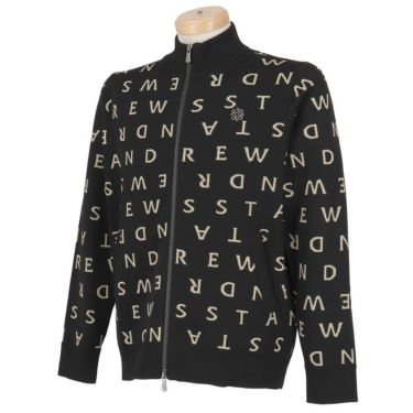 セントアンドリュース St ANDREWS　メンズ ロゴジャガード 長袖 フルジップ ニット 042-5272053　2025年モデル 詳細1 詳細4