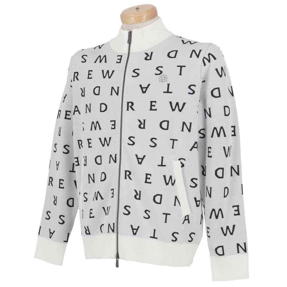 セントアンドリュース St ANDREWS　メンズ ロゴジャガード 長袖 フルジップ ニット 042-5272053　2025年モデル 詳細1 詳細7