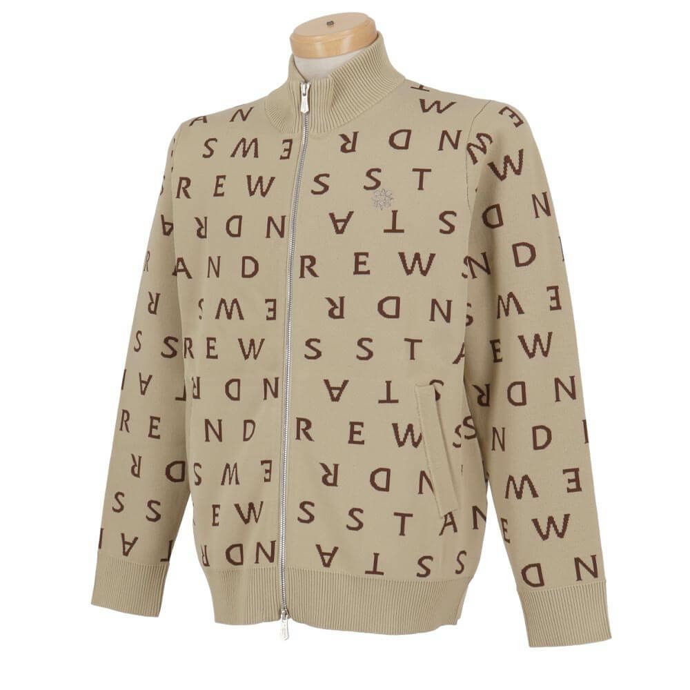 セントアンドリュース St ANDREWS　メンズ ロゴジャガード 長袖 フルジップ ニット 042-5272053　2025年モデル 詳細1 詳細10