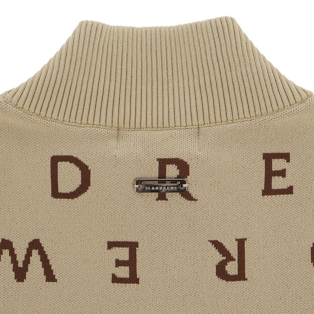 セントアンドリュース St ANDREWS　メンズ ロゴジャガード 長袖 フルジップ ニット 042-5272053　2025年モデル 詳細1 詳細12