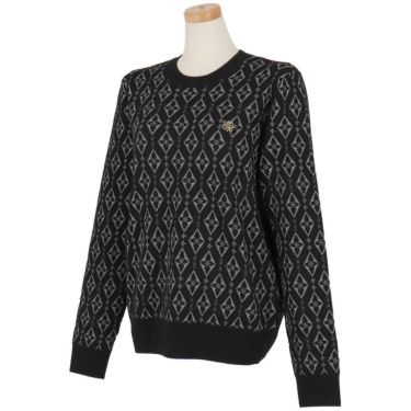 セントアンドリュース St ANDREWS　レディース ダイヤロゴジャガード 長袖 クルーネック ニット プルオーバー 043-5270154　2025年モデル 詳細1 詳細4