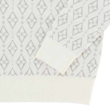 セントアンドリュース St ANDREWS　レディース ダイヤロゴジャガード 長袖 クルーネック ニット プルオーバー 043-5270154　2025年モデル 詳細1 詳細10