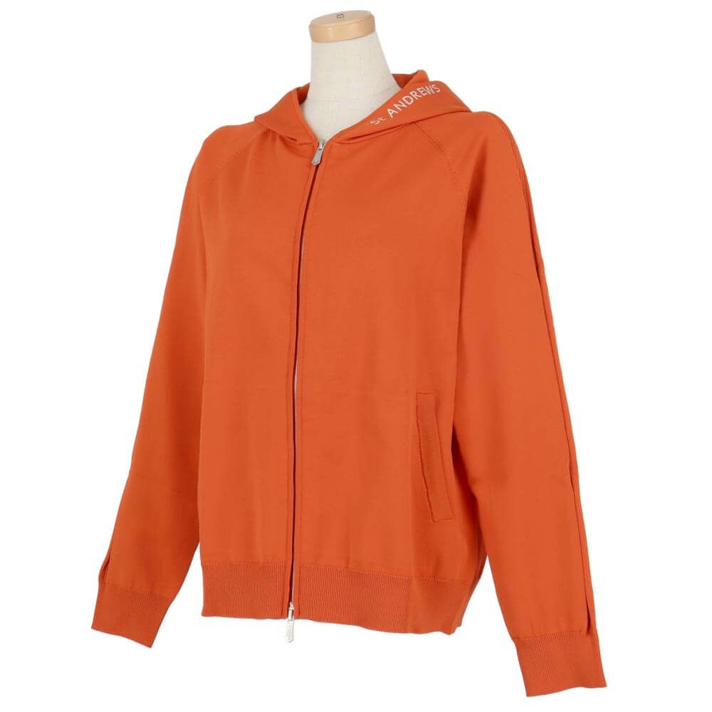 セントアンドリュース St ANDREWS　レディース 天竺 長袖 フルジップ ニット フーディ 043-5272052　2025年モデル 詳細1 詳細10