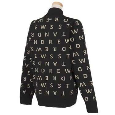 セントアンドリュース St ANDREWS　レディース ロゴジャガード 長袖 フルジップ ニット 043-5272054　2025年モデル 詳細1 詳細3