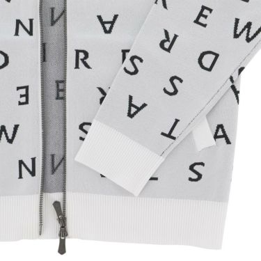 セントアンドリュース St ANDREWS　レディース ロゴジャガード 長袖 フルジップ ニット 043-5272054　2025年モデル 詳細1 詳細10