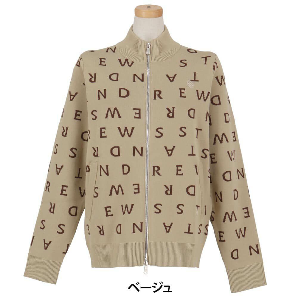 セントアンドリュース St ANDREWS　レディース ロゴジャガード 長袖 フルジップ ニット 043-5272054　2025年モデル 詳細1 詳細11