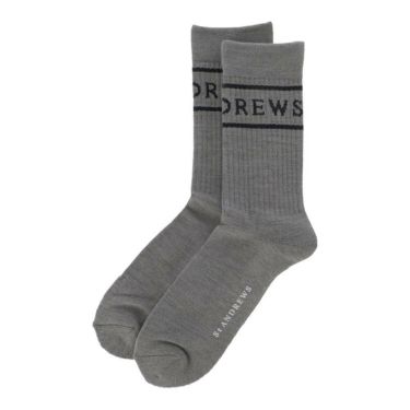 セントアンドリュース St ANDREWS　メンズ ライン ミドルソックス 042-5286051 020 グレー　2025年モデル グレー