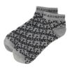 セントアンドリュース St ANDREWS　メンズ ロゴジャガード アンクルソックス 042-5286851 020 杢グレー　2025年モデル 杢グレー