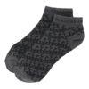 セントアンドリュース St ANDREWS　メンズ ロゴジャガード アンクルソックス 042-5286851 021 チャコール　2025年モデル チャコール