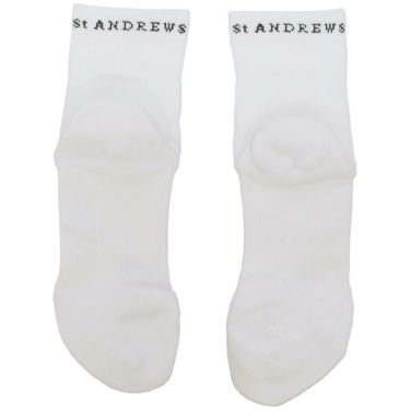 セントアンドリュース St ANDREWS　メンズ ショートソックス 042-5286853 030 ホワイト　2025年モデル ホワイト 詳細2