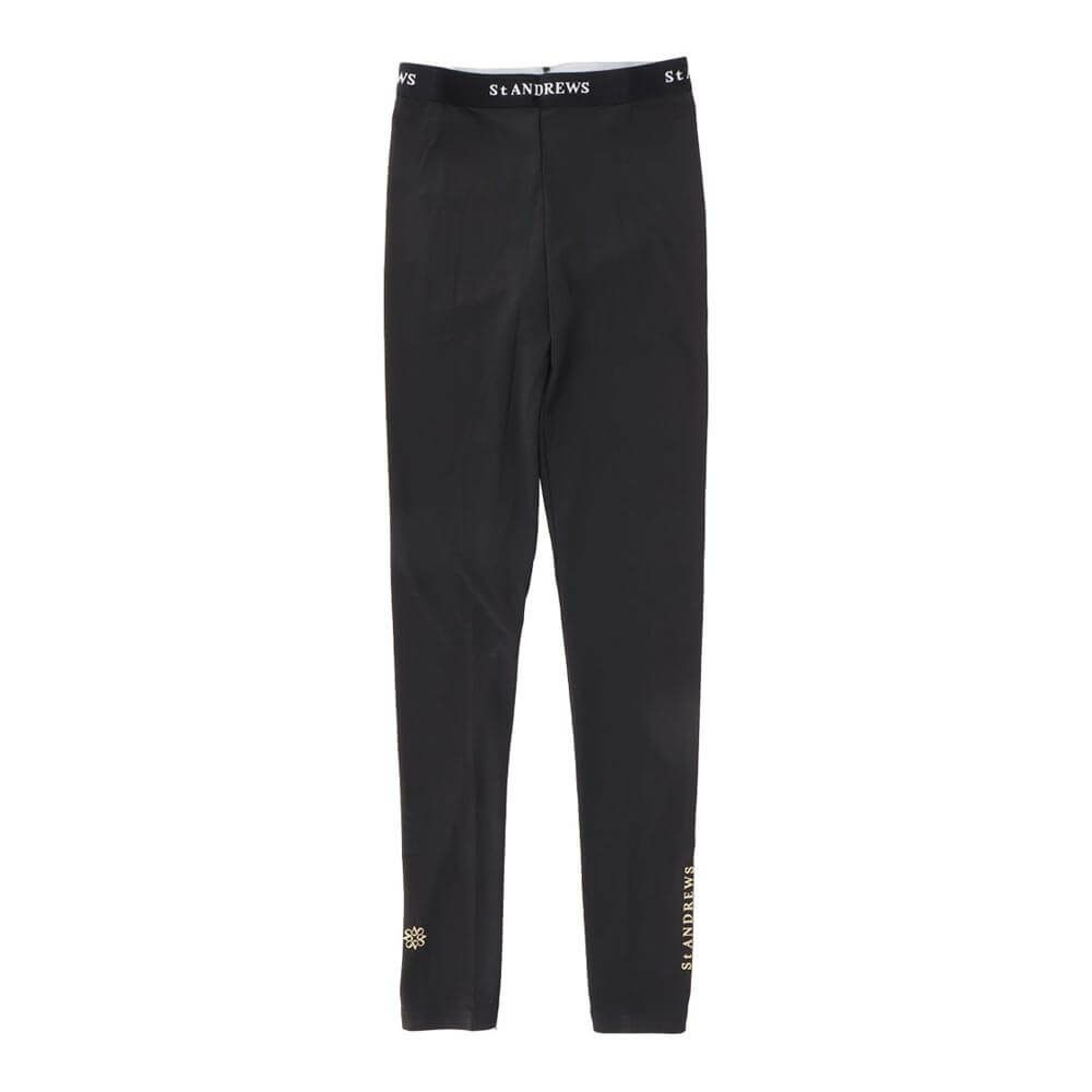 セントアンドリュース St ANDREWS　レディース UV 裏起毛 レギンス 042-5284050 010 ブラック　2025年モデル ブラック