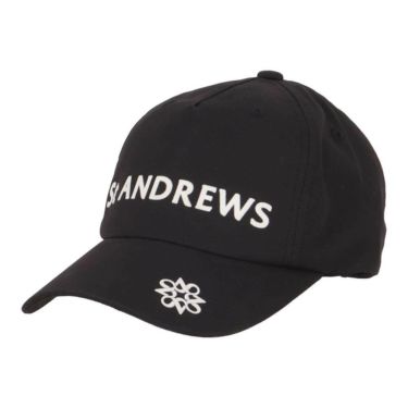 セントアンドリュース St ANDREWS　レディース 起毛 ツイル ロゴ キャップ 042-5287051　2025年モデル ブラック