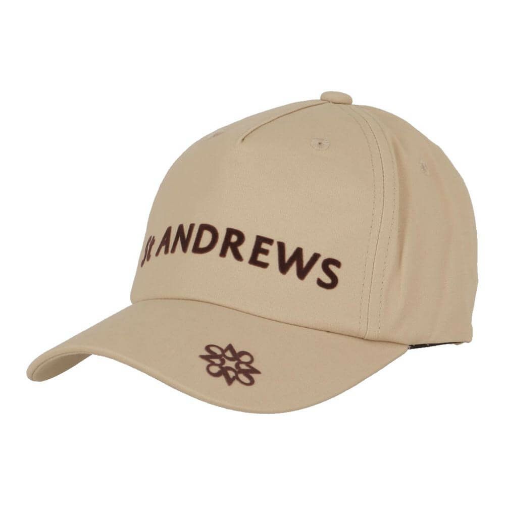 セントアンドリュース St ANDREWS　レディース 起毛 ツイル ロゴ キャップ 042-5287051 040 ベージュ　2025年モデル ベージュ