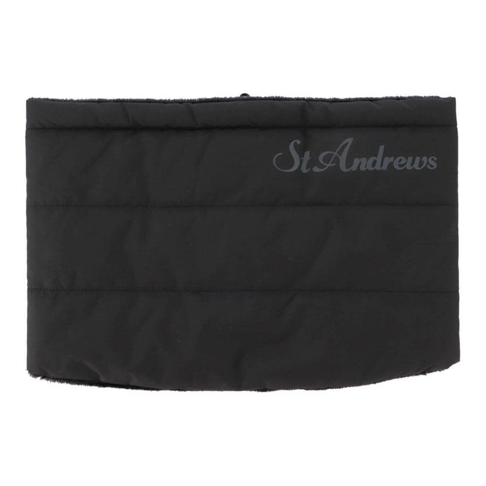 セントアンドリュース St ANDREWS　タフタ ネックウォーマー 042-5284152 010 ブラック　2025年モデル ブラック