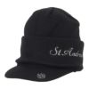 セントアンドリュース St ANDREWS　2WAY ニットキャップ 042-5287152 010 ブラック　2025年モデル ブラック