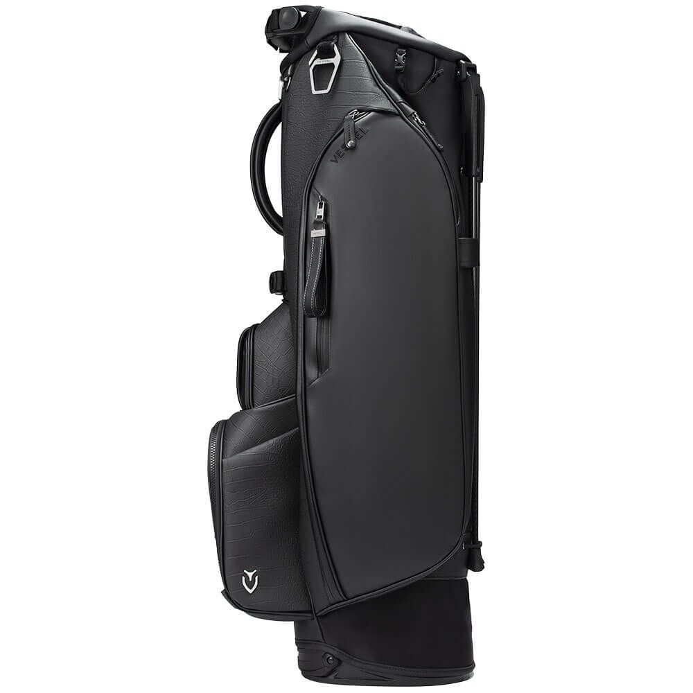 VESSEL ヴェゼル　PLAYER 5.0 Croc Black SINGLE プレイヤー5.0　スタンド キャディバッグ クロコブラック 詳細5