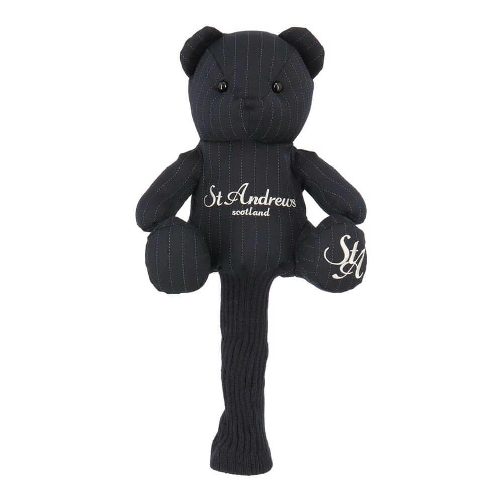 セントアンドリュース St ANDREWS　ピンストライプベア ドライバー用 ヘッドカバー 042-5284001 120 ネイビー　2025年モデル ネイビー