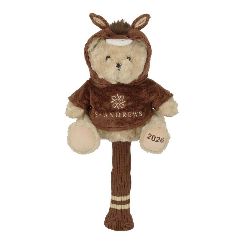 セントアンドリュース St ANDREWS　馬テディベア ドライバー用 ヘッドカバー 042-6984121 050 ブラウン　2025年モデル ブラウン