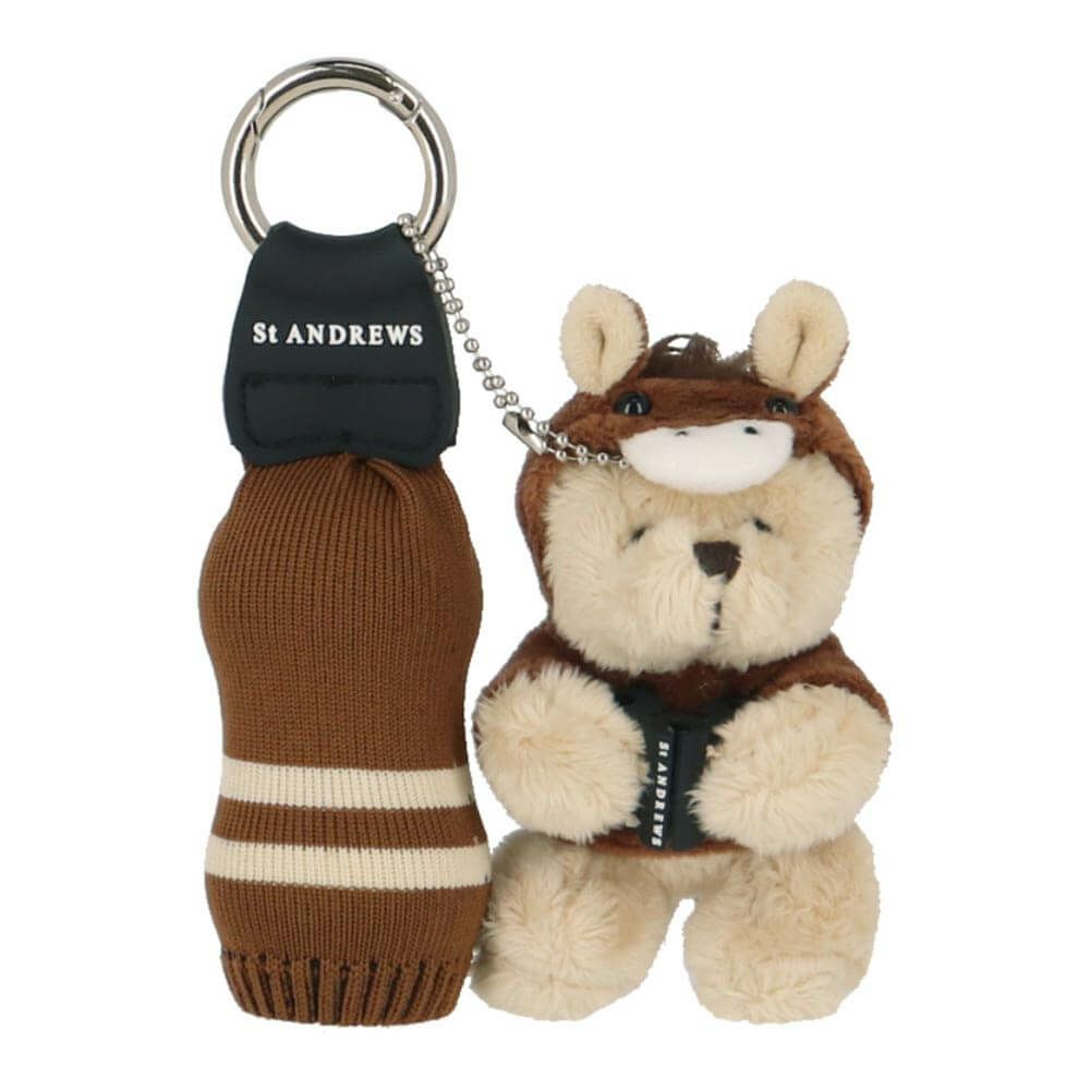セントアンドリュース St ANDREWS　馬テディベアティー ＆ ボールケース 042-6984122 050 ブラウン　2025年モデル ブラウン