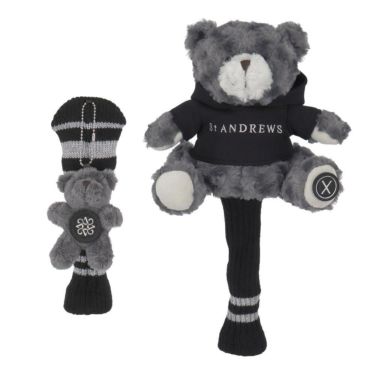 セントアンドリュース St ANDREWS　テディベア フェアウェイ用 ユーティリティ用 ヘッドカバーセット 042-6984211 020 グレー　2025年モデル グレー