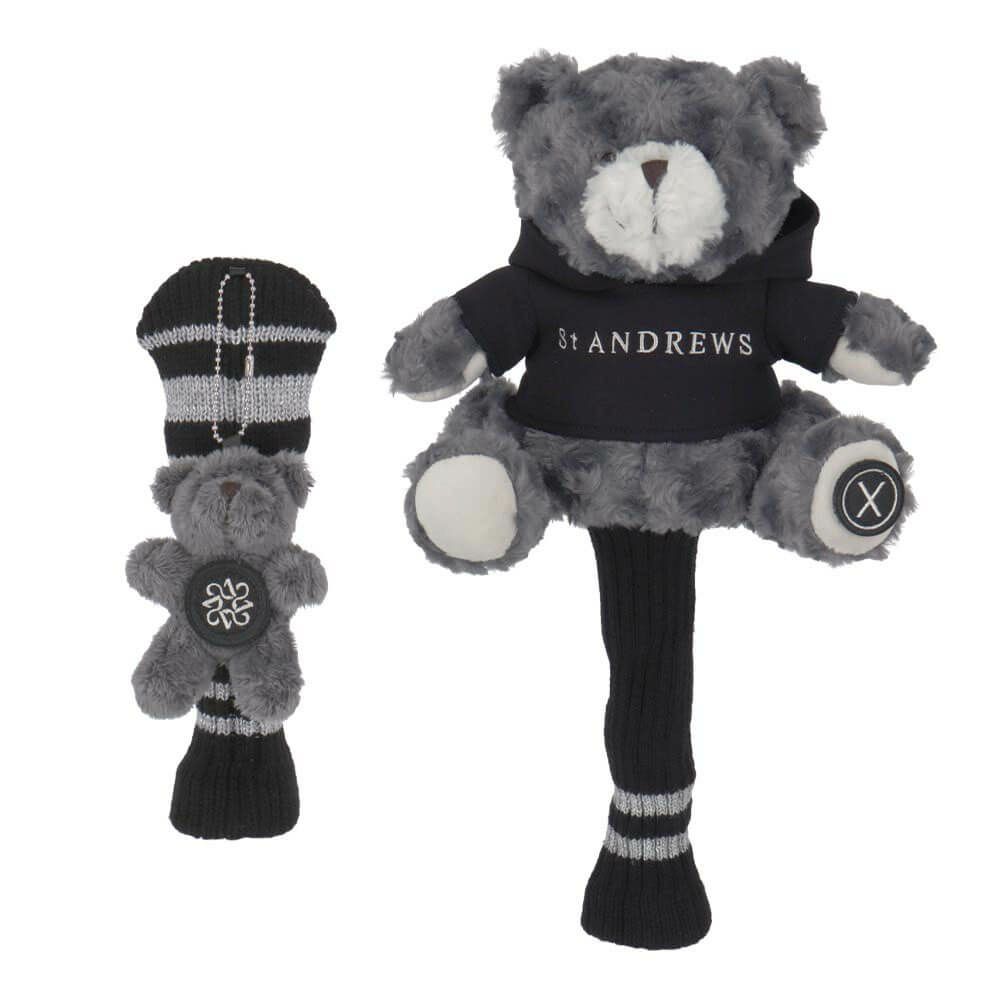 セントアンドリュース St ANDREWS　テディベア フェアウェイ用 ユーティリティ用 ヘッドカバーセット 042-6984211 020 グレー　2025年モデル グレー