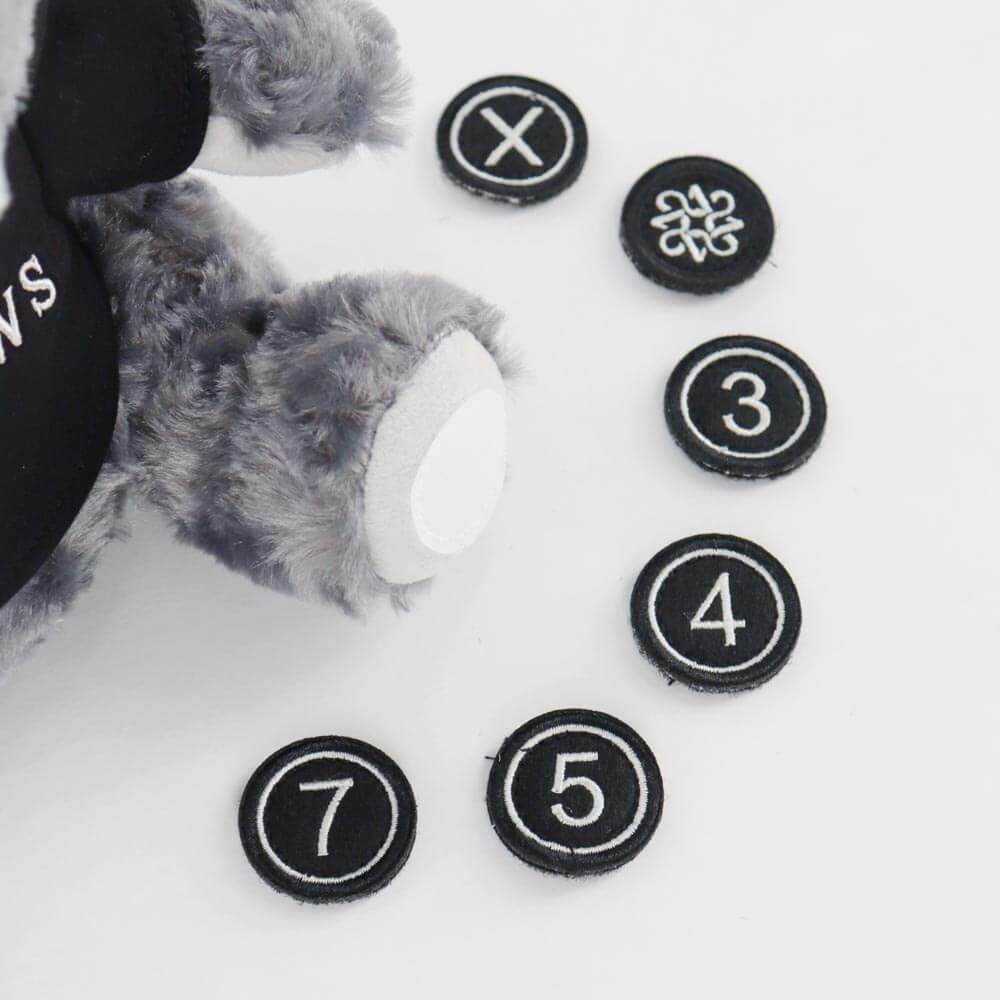 セントアンドリュース St ANDREWS　テディベア フェアウェイ用 ユーティリティ用 ヘッドカバーセット 042-6984211 020 グレー　2025年モデル グレー 詳細6