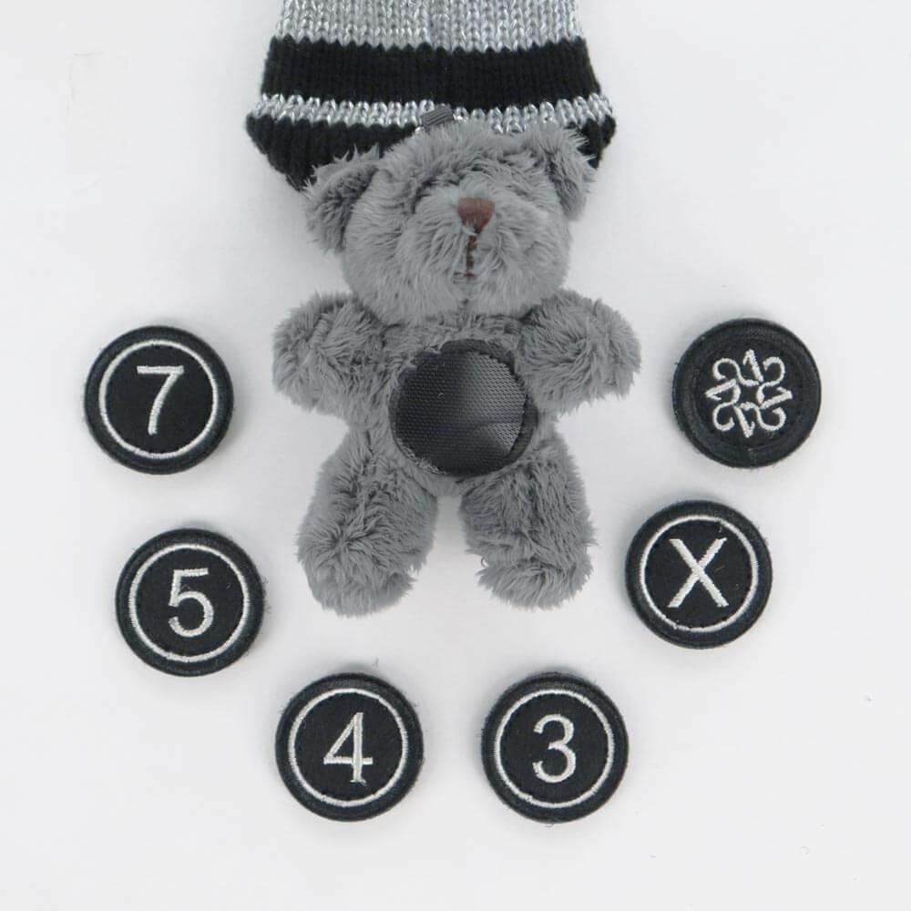 セントアンドリュース St ANDREWS　テディベア フェアウェイ用 ユーティリティ用 ヘッドカバーセット 042-6984211 020 グレー　2025年モデル グレー 詳細9