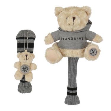 セントアンドリュース St ANDREWS　テディベア フェアウェイ用 ユーティリティ用 ヘッドカバーセット 042-6984211 040 ベージュ　2025年モデル ベージュ