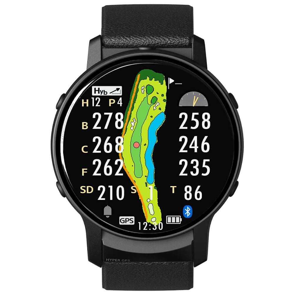 グリーンオン ザ・ゴルフウォッチ THE GOLF WATCH GS601　腕時計型 GPSゴルフナビ 距離計測器　ブラック