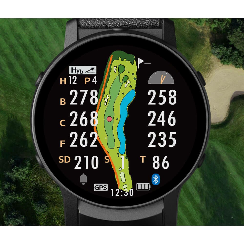 グリーンオン ザ・ゴルフウォッチ THE GOLF WATCH GS601　腕時計型 GPSゴルフナビ 距離計測器　ブラック 詳細8