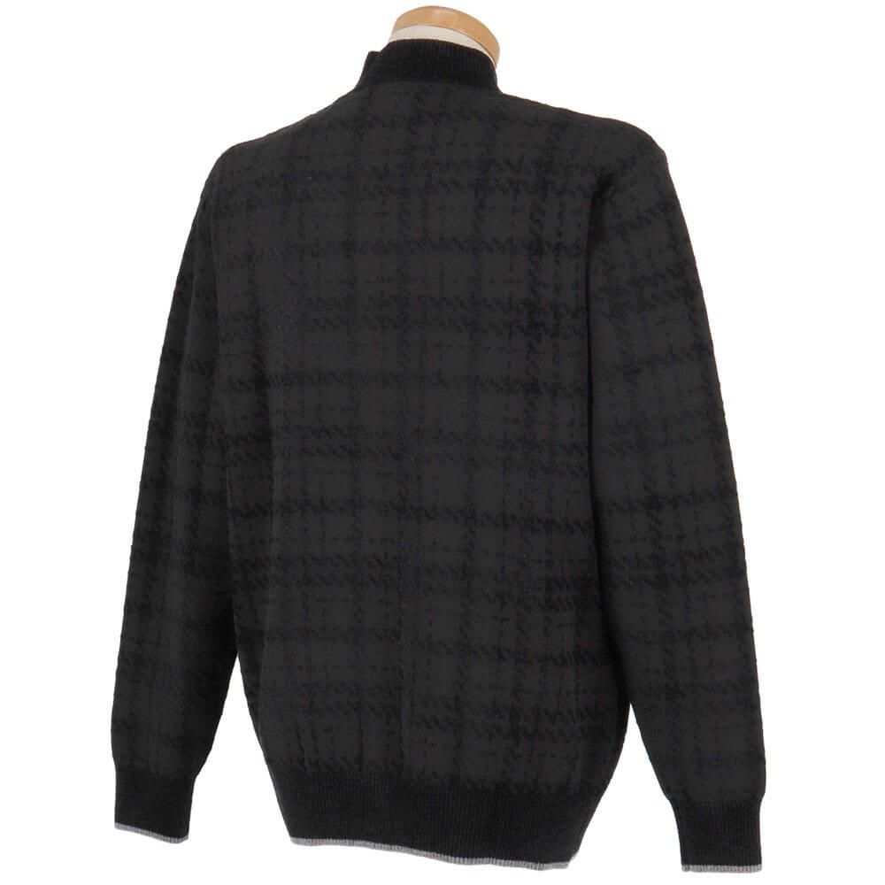 ニューバランスゴルフ　メンズ グレンチェック柄 長袖 モックネック ニット プルオーバー 012-5270007　2025年モデル 詳細3