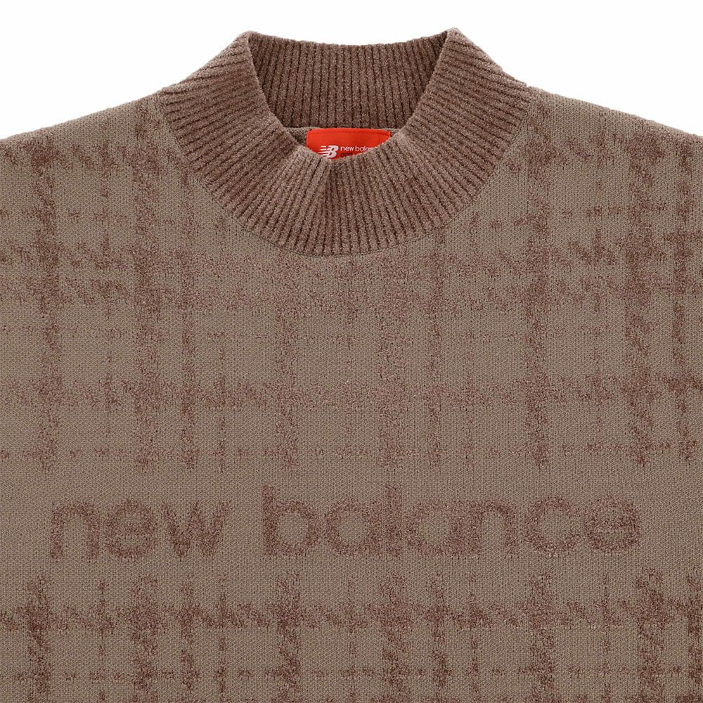 ニューバランスゴルフ　メンズ グレンチェック柄 長袖 モックネック ニット プルオーバー 012-5270007　2025年モデル 詳細11