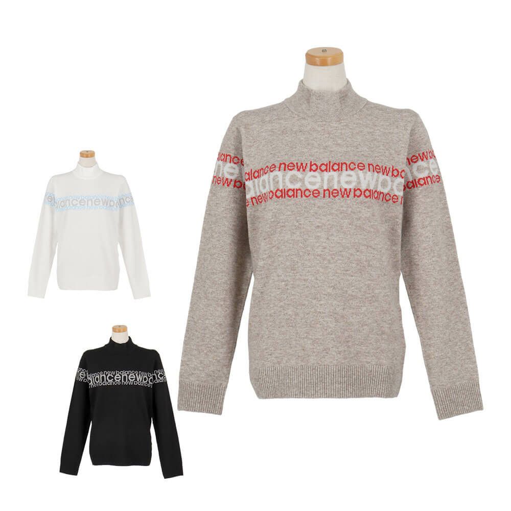 ニューバランスゴルフ　レディース 長袖 ハイネック ニット プルオーバー 012-5274502　2025年モデル 詳細1