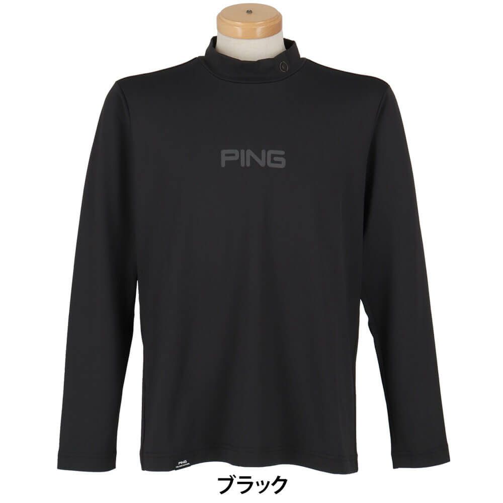 ピン PING　メンズ トリコット 長袖 ハイネック シャツ 621-5266001　2025年モデル 詳細1 詳細2