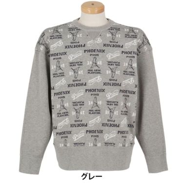 ピン PING　メンズ ジャカード 長袖 クルーネック ニット プルオーバー 621-5270002　2025年モデル 詳細1 詳細2