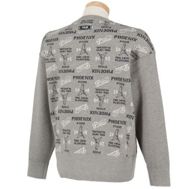 ピン PING　メンズ ジャカード 長袖 クルーネック ニット プルオーバー 621-5270002　2025年モデル 詳細1 詳細3