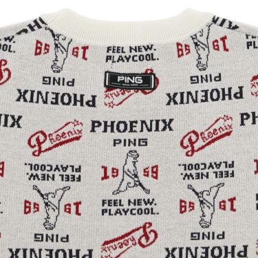 ピン PING　メンズ ジャカード 長袖 クルーネック ニット プルオーバー 621-5270002　2025年モデル 詳細1 詳細9