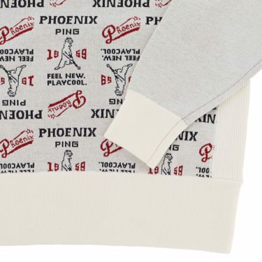 ピン PING　メンズ ジャカード 長袖 クルーネック ニット プルオーバー 621-5270002　2025年モデル 詳細1 詳細10