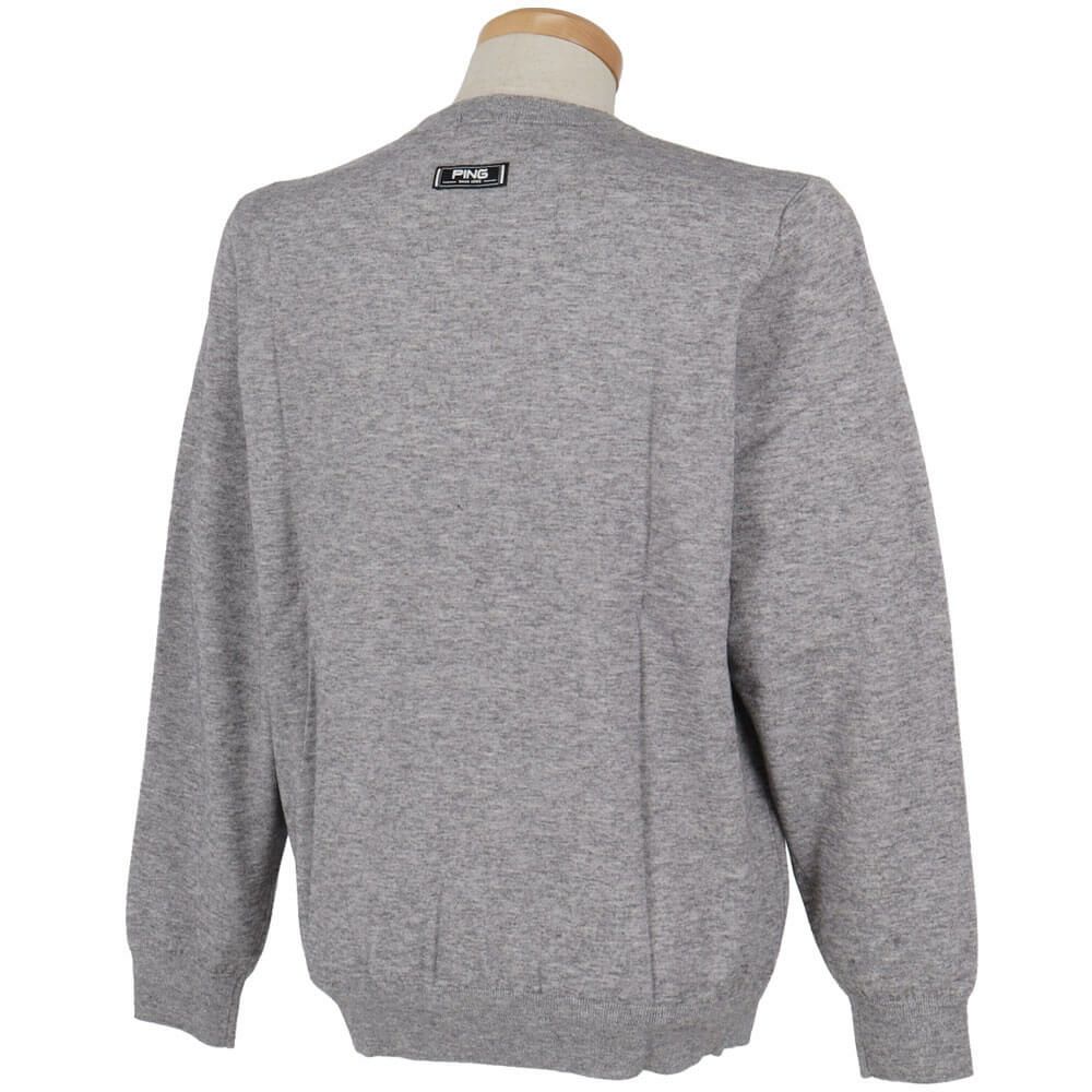 ピン PING　メンズ Mr.PING ジャカード 長袖 クルーネック ニット プルオーバー 621-5270902　2025年モデル 詳細1 詳細3