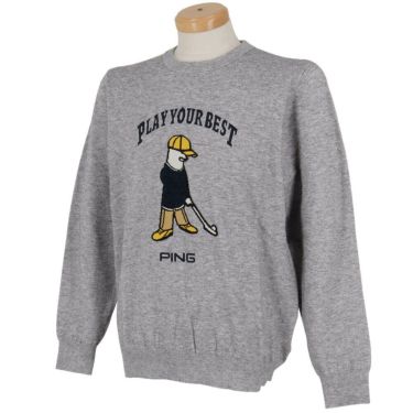 ピン PING　メンズ Mr.PING ジャカード 長袖 クルーネック ニット プルオーバー 621-5270902　2025年モデル 詳細1 詳細4