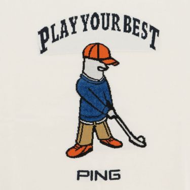 ピン PING　メンズ Mr.PING ジャカード 長袖 クルーネック ニット プルオーバー 621-5270902　2025年モデル 詳細1 詳細8