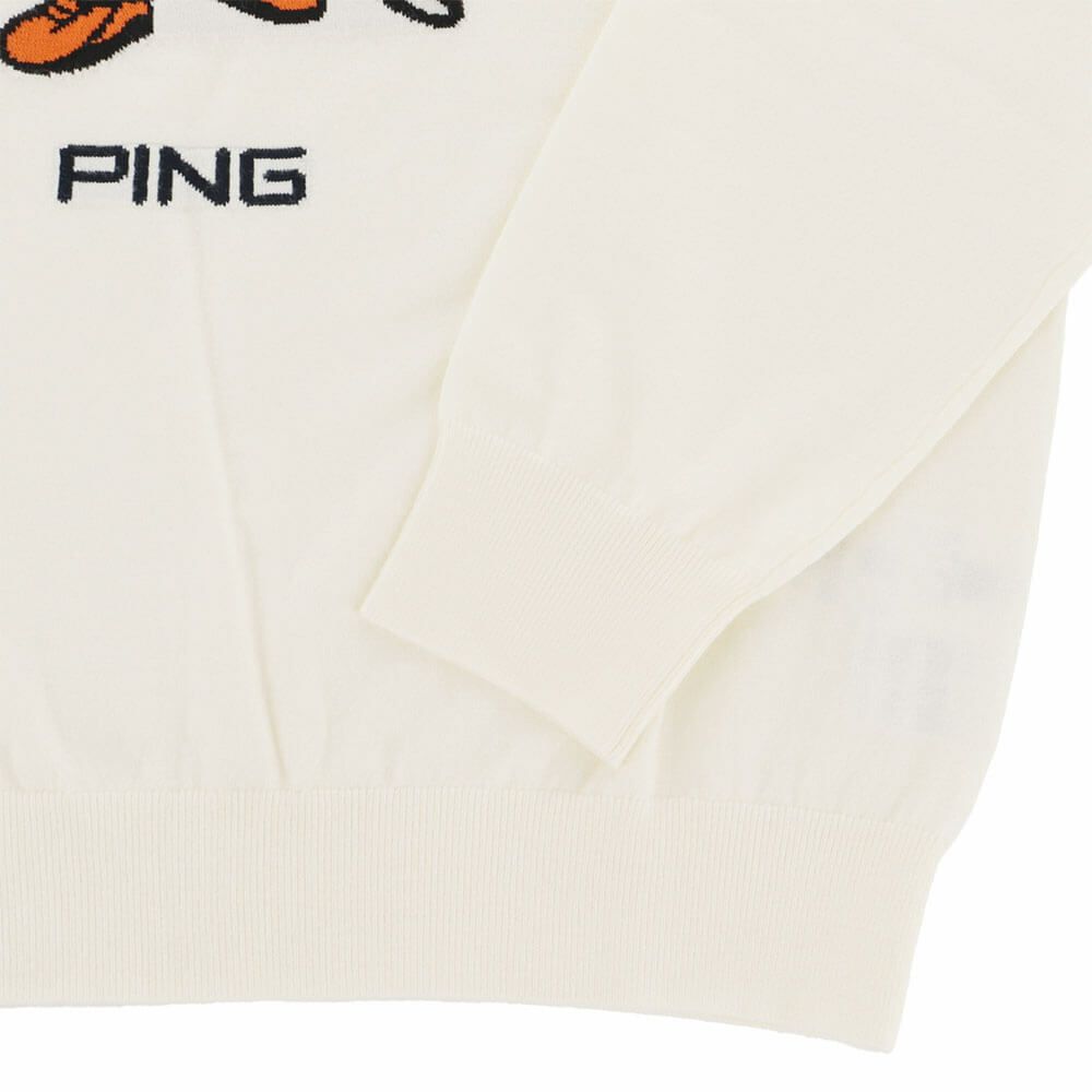 ピン PING　メンズ Mr.PING ジャカード 長袖 クルーネック ニット プルオーバー 621-5270902　2025年モデル 詳細1 詳細9