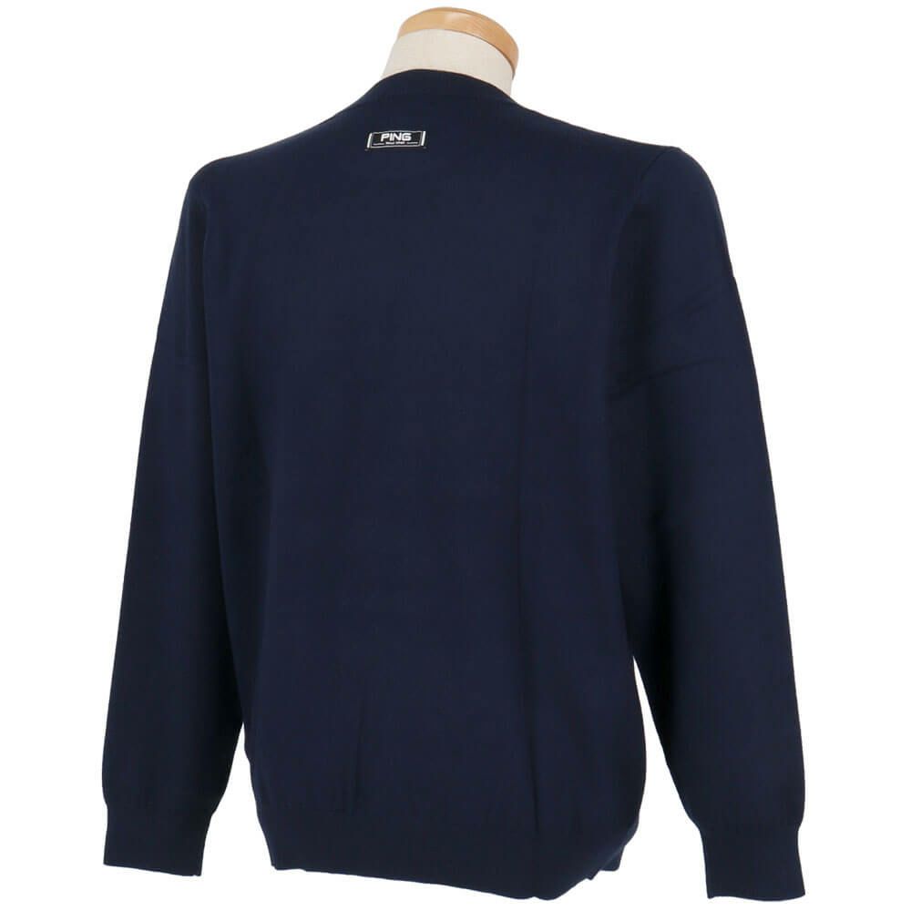 ピン PING　メンズ Mr.PING ジャカード 長袖 クルーネック ニット プルオーバー 621-5270902　2025年モデル 詳細1 詳細11