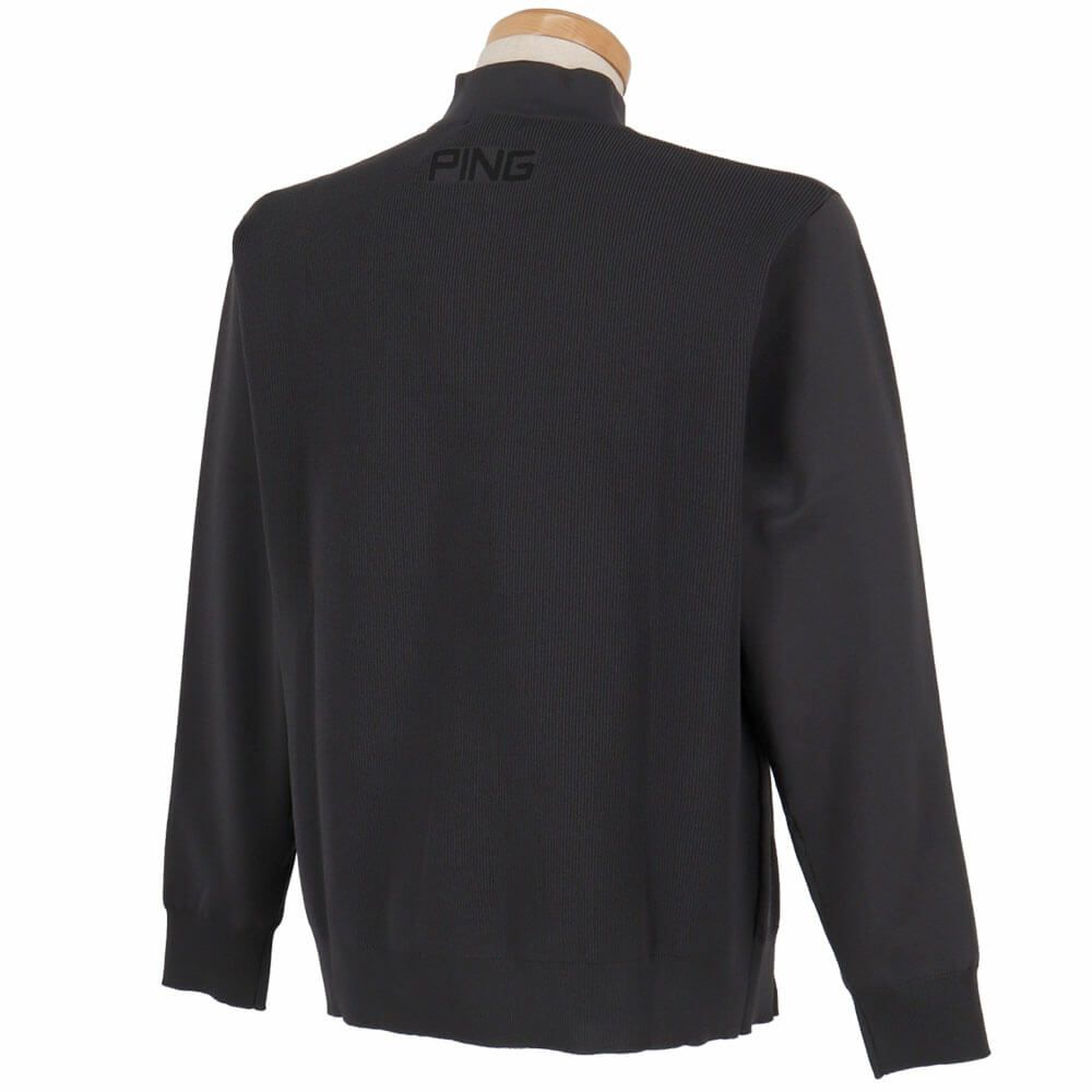 ピン PING　メンズ ハーフジップ 長袖 ハイネック ジャガード ニット 621-5275900　2025年モデル 詳細1 詳細6