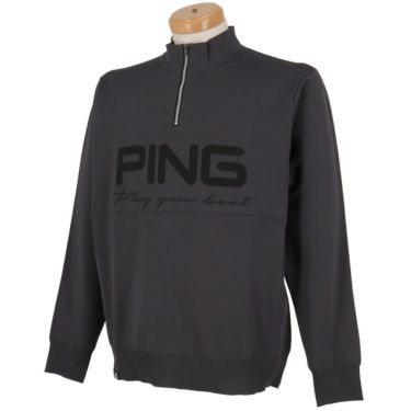 ピン PING　メンズ ハーフジップ 長袖 ハイネック ジャガード ニット 621-5275900　2025年モデル 詳細1 詳細7