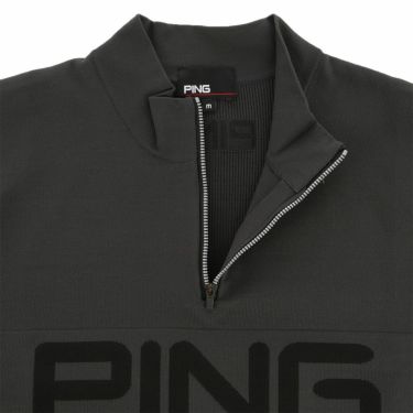 ピン PING　メンズ ハーフジップ 長袖 ハイネック ジャガード ニット 621-5275900　2025年モデル 詳細1 詳細8