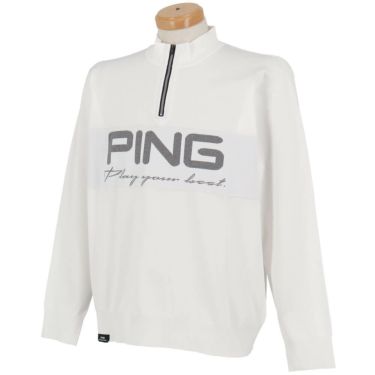 ピン PING　メンズ ハーフジップ 長袖 ハイネック ジャガード ニット 621-5275900　2025年モデル 詳細1 詳細14