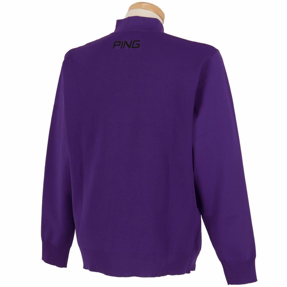 ピン PING　メンズ ハーフジップ 長袖 ハイネック ジャガード ニット 621-5275900　2025年モデル 詳細1 詳細16