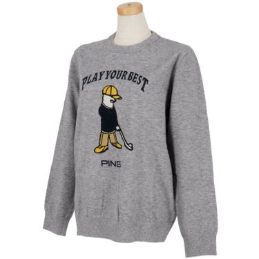 ピン PING　レディース Mr.PING ジャカード 長袖 クルーネック ニット プルオーバー 622-5270901　2025年モデル 詳細4