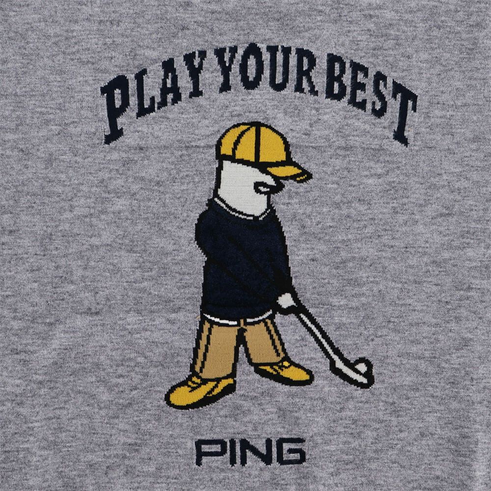 ピン PING　レディース Mr.PING ジャカード 長袖 クルーネック ニット プルオーバー 622-5270901　2025年モデル 詳細6